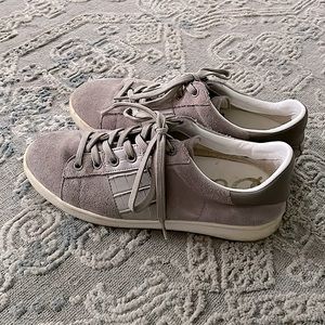 Sam Edelman Marquette Putty Suede Leather Sneakers. Size 7.5